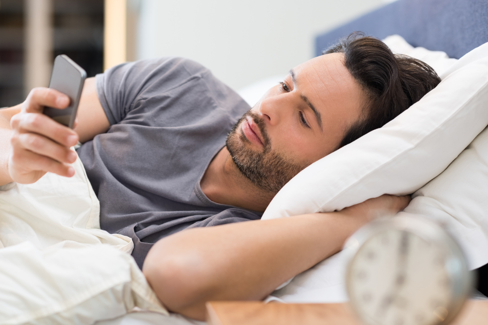 man sick in bed requesting evidence for sick leave